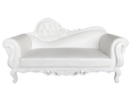 Liege Thron Chaiselongue Königlicher Polster Chesterfield Samt Antik Stil Sessel