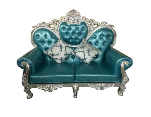 Thron Sofa Königlicher Polster Chesterfield Samt Zweisitzer Antik Stil Sofas Neu