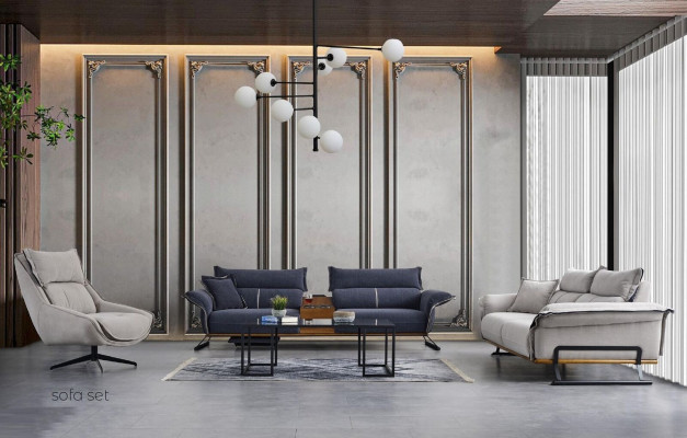 Luxus Sofagarnitur Italienische Stil Möbel Sofa Set Garnitur 3tlg