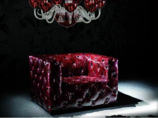 Chesterfield Sessel Ledersofa Luxus Sessel Bordeaux Clubsessel Neu