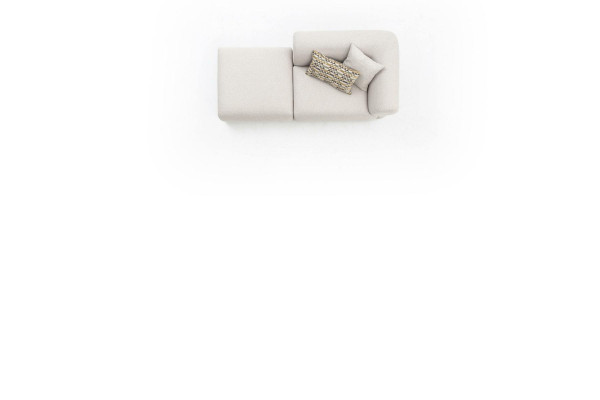 Textil Sofa 3 Sitzer Wohnzimmer Luxus Möbel Design Couch Beige 215cm