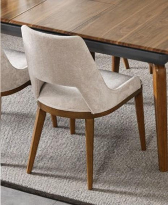 Garnitur Essgruppe Esszimmer Esstisch Luxus Stühle Essecke 6tlg Braun