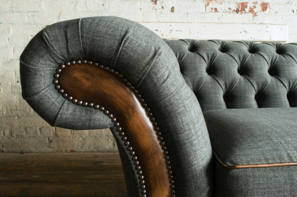 Edler Chesterfield Dreisitzer Wohnzimmer 3-Sitzer Sofa