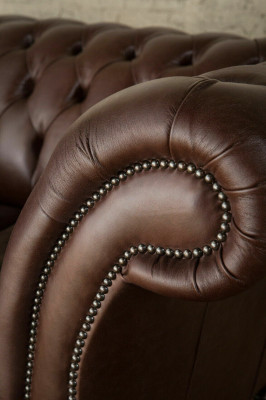 Braunes Chesterfield Sofa Luxus Couch Designer Polster Sofa