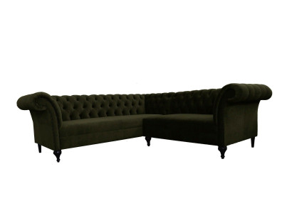 Chesterfield Ecksofa Eckcouch Designer Sofa Couch Samt Ledersofa SLIII Sofa