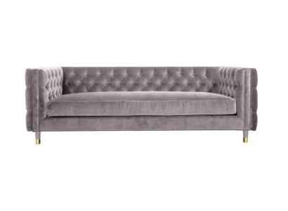 Chesterfield Sofa Taupe Möbel 4 sitzer Neu xxl Big Textil Stoff Couchen Polster