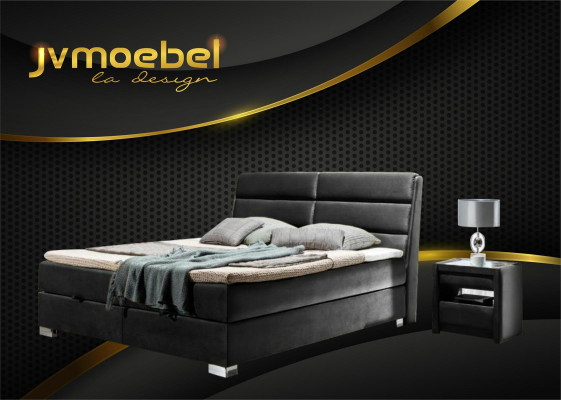 Bett 2x Nachttisch 3 tlg. Schlafzimmer Luxus Set Design Möbel Modern Betten Neu