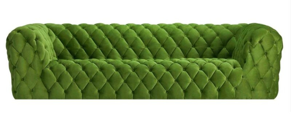 Pinke Xxl Big Couch Chesterfield Sofa Polster Stoff Couchen Viersitzer 250cm neu