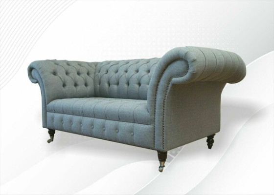 Chesterfield Sofa Couch Polster Designer 2 Sitzer Garnitur Sofas Zweisitzer Neu
