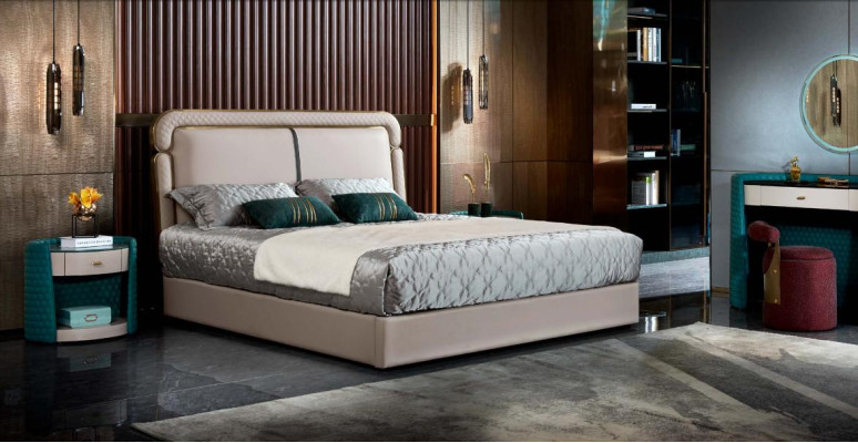 Schlafgarnitur Konsolentisch Hocker Nachttisch Bett Schlafzimmer Möbel