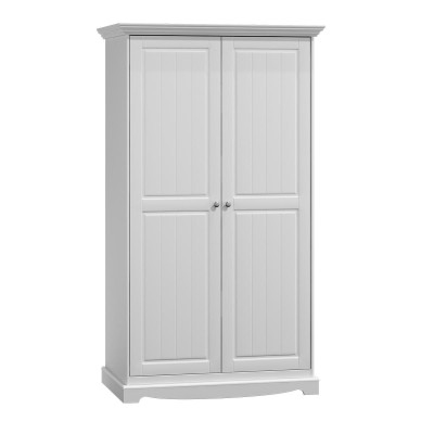 Landhaus Garderobe Schrank Mehrzweck Kleiderschrank Holz Schränke weiß