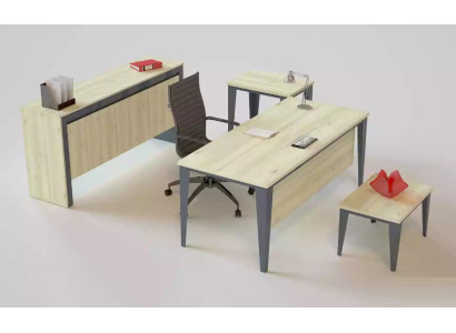 Büromöbel moderner Schreibtisch Couchtisch Kommode Beistelltisch 4tlg.