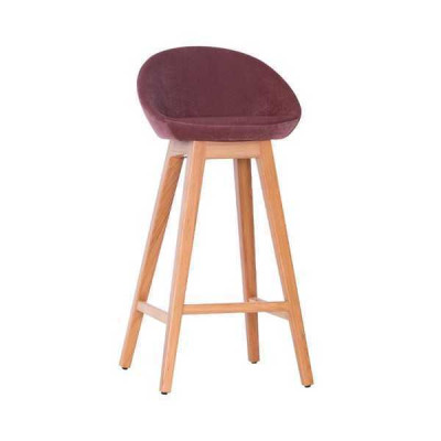 Modern Lila Stuhl Designer Barhocker Holzstuhl stilvoll Luxus Möbel Hocker