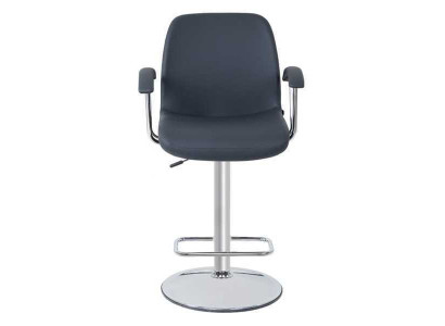 Modern Grau Stuhl Designer Barhocker Metall stilvoll Luxus Möbel Hocker