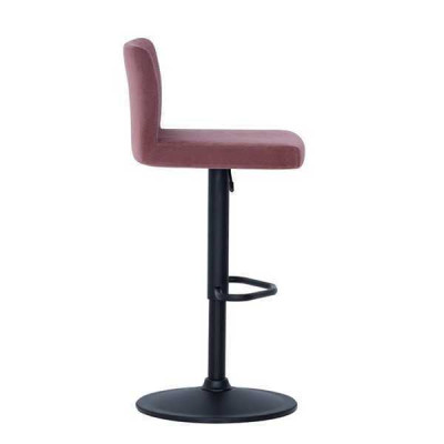 Modern Rosa Stuhl Designer Barhocker Textil stilvoll Luxus Möbel Hocker
