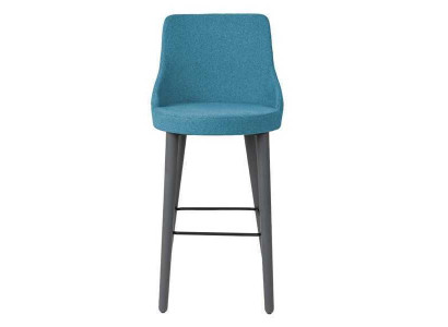 Stilvoll Barhocker Stuhl Designer Holzstuhl Esszimmerstuhl Hocker Bar Blau Neu