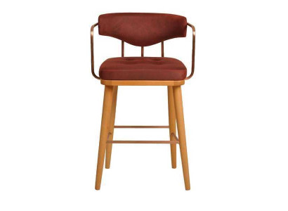 Stilvoll Barhocker Stuhl Designer Holzstuhl Esszimmerstuhl Hocker Bar Braun Neu