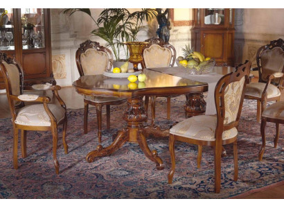 Klassischer Luxus Tisch Holz Tische Barock Rokoko Deko Antik Stil Ess Wohn