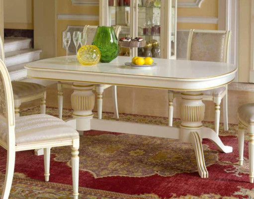Barock Rokoko Stil Möbel Esstisch Tische Esszimmer Deko Garnitur Tisch