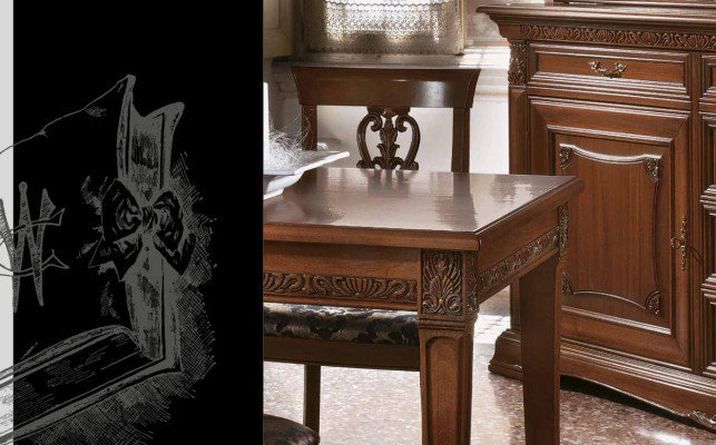 Esstisch Esstische Tische Tisch Design Klassischer Holz Barock Rokoko Italien