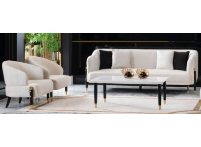 Sofagarnitur 3+1+1 Sitzer Set Design Sofa Neu Polster Couchen Couch Garnitur Neu
