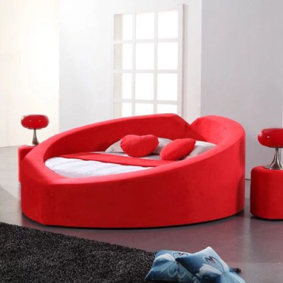 Designer Bett in Herzform Flitterwochen Bett Luxus Bettgestell Bett Bordell