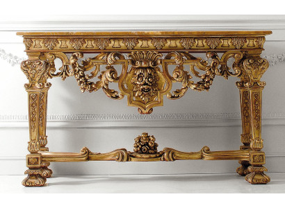 Konsolentisch Möbel Holz Konsole Italienische Einrichtung Echtholz Kommode Neu