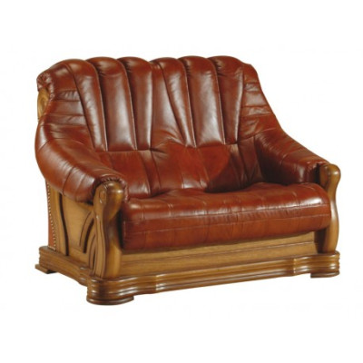 Klassische Zweisitzer Couch Sofas Polster Sofa 2 Sitzer Leder Couchen