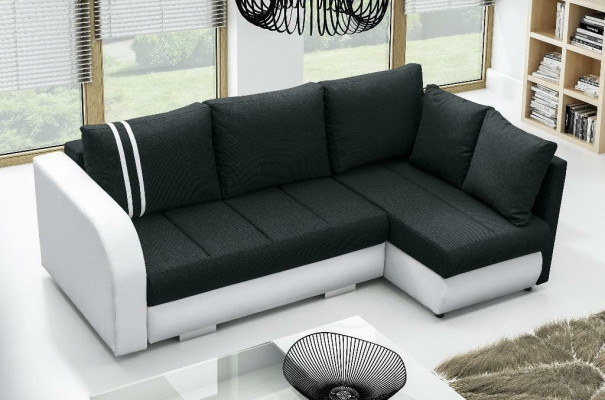 Design Ecksofa Couch Wohnlandschaft Schlafsofa Funktionssofa Eck Polster
