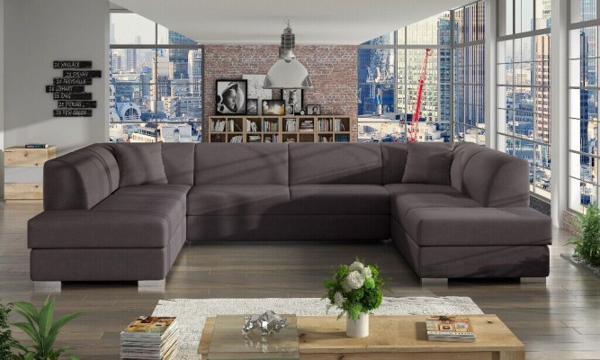 XXL Wohnlandschaft Ecksofa Couch Polster Garnitur Ecke Designer U-Form Neu Sofa