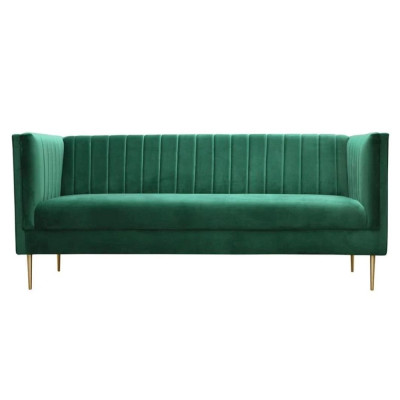 Luxus Grün Chesterfield Dreisitzer Polster Möbel Hotel Wohnzimmer Praxis Samt