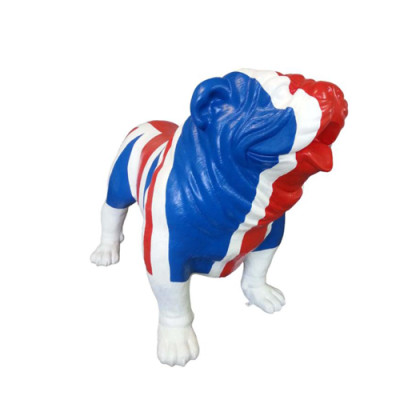 Garten Dekoration Jack Union Bulldog Statue Figur Deko Statuen Skulptur Figuren