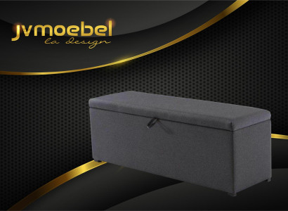 Truhe Aufbewahrung Box Luxus Schlafzimmer Hocker Textil Fußhocker 120x60x40cm