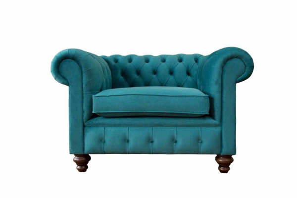 Sessel 1 Sitzer Chesterfield Polster Sofas Design Luxus Couch Sofa Neu