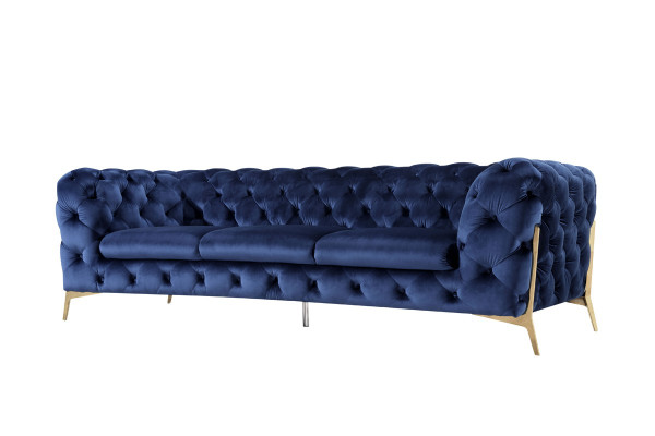 Sofa Chesterfield Couch Polster XXL Big Garnitur Textil 3+1+1 designer Couchen