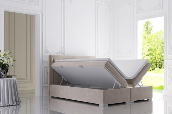 Schlafzimmer Chesterfield Boxspring Bett Doppel Betten Polster Kasten Funktion
