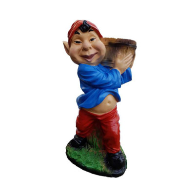 Hübscher Asiatischer Gnom Garten 52cm Garten Dekoration Figuren Statuen 52cm Neu