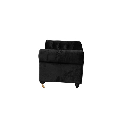 Chesterfield 2 Sitzer Klassische Luxus Barock Rokoko Sofa Textil Leder Couch