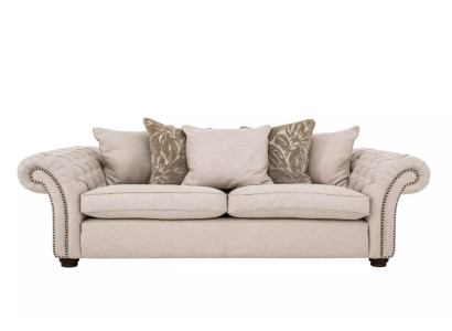 Landhaus Stil Möbel - Chesterfield Sofa Sitz Gemütliche Couch Stoff jvmoebel ®
