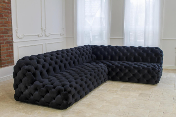 Sofa Ecksofa L Form Sessel Hocker Ecksofa Polster 2tlg. Neu Modernes