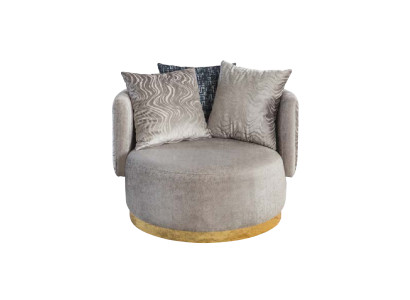 Design Sessel Luxus Einsitzer Modern Lehn Textil 1 Sitz Möbel Einsitzer