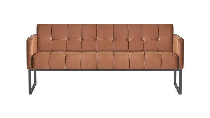 Arbeitszimmer-Set 5tlg 2x 3-Sitzer 2x Sessel Couchtisch Braun Grau Stil