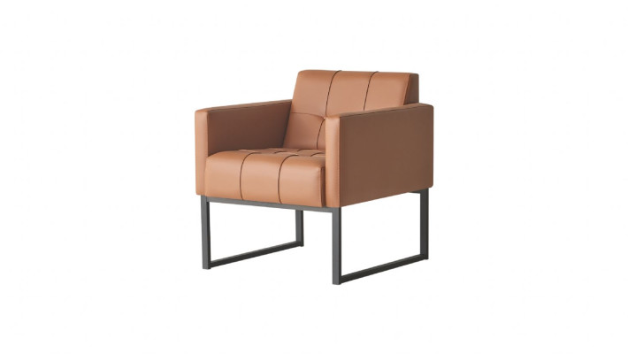 Arbeitszimmer-Set 5tlg 2x 3-Sitzer 2x Sessel Couchtisch Braun Grau Stil