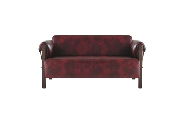 Sofa-Set Couch 3-Sitzer 2-Sitzer Sessel Bordeaux Ledersofas Komplett