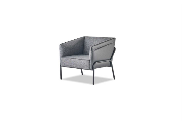 Sofa-Set Grau 2-Sitzer Sessel Sofagarnituren Sofas Textil Leder Edelstahl
