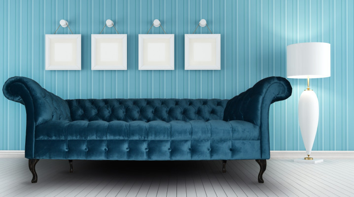 Chesterfield Sofa Polster Designer Couchen Sofas Garnitur Textil Stoff Textil 15