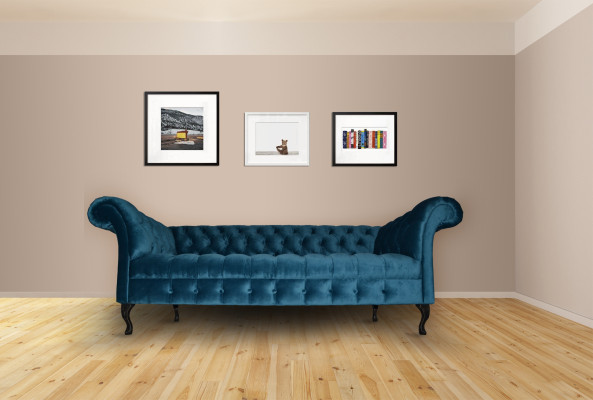 Chesterfield Sofa Polster Designer Couchen Sofas Garnitur Textil Stoff Textil 18