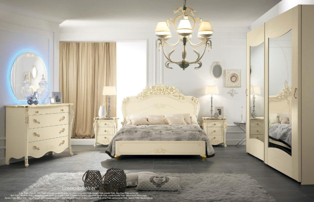 Kleiderschrank Art déco Möbel Italienische Einrichtung Schlafzimmer Schrank Neu