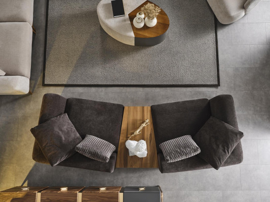  Sofagarnitur 4 Sitzer Sessel Viersitzer Sofa Modern Schwarz Stoff Neu