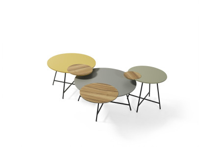 Exklusives Designer-Couchtisch-Set von einem europäischen Möbelhersteller